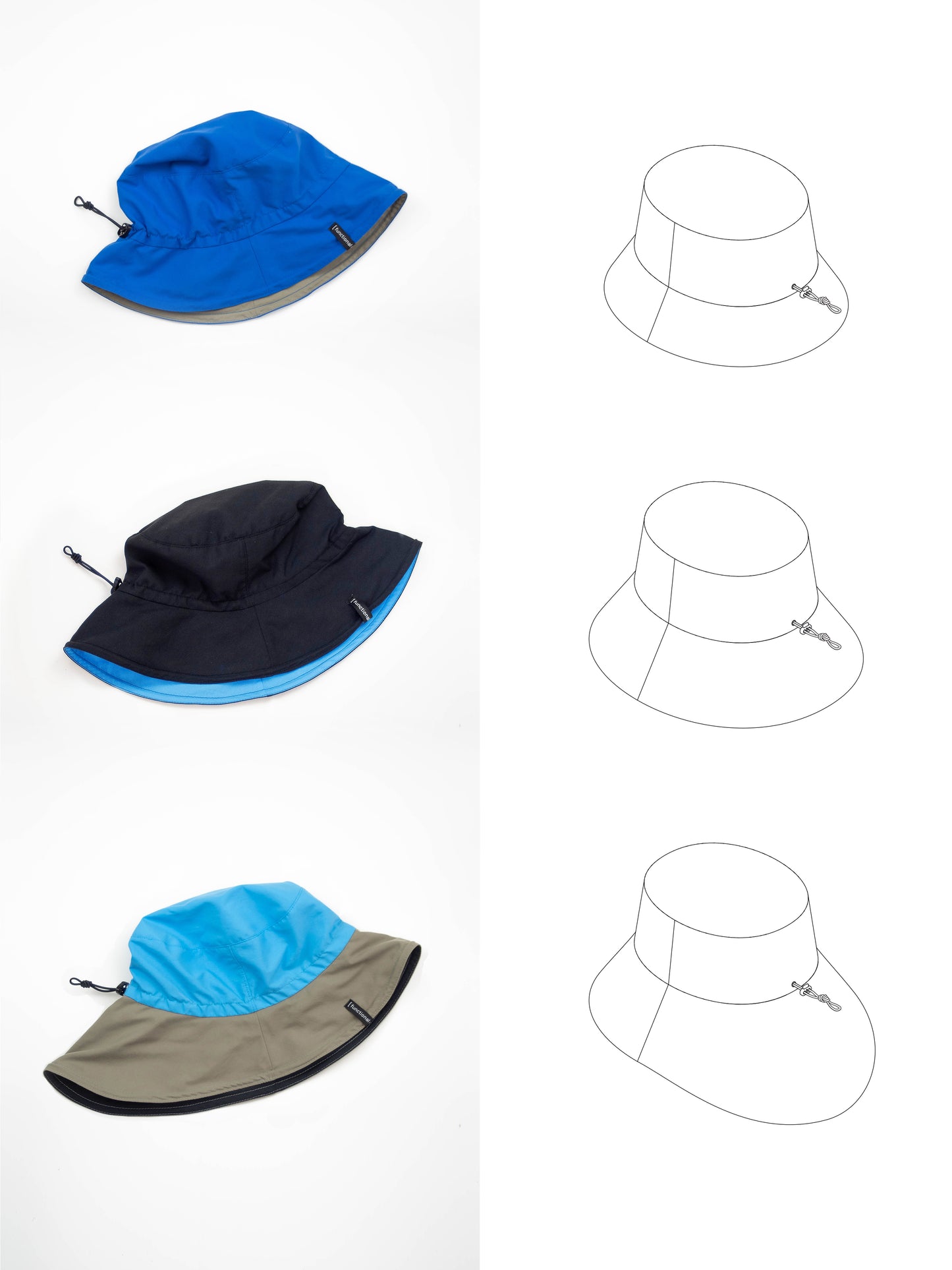SEWING PATTERN - S21 HAT: BUCKET+ BOONIE + EXTRA BRIMS & CROWNS