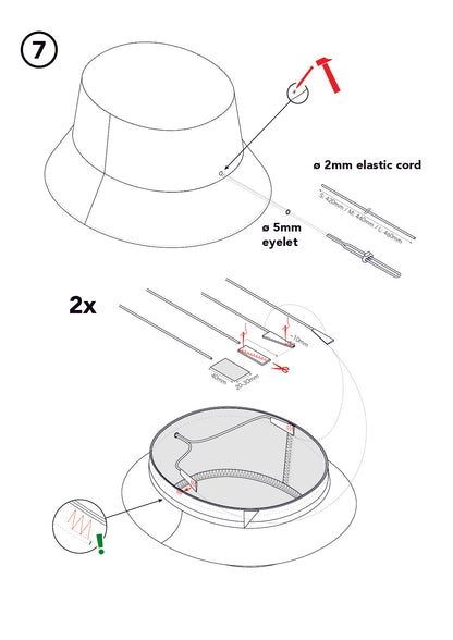 SEWING PATTERN - S21 HAT: BUCKET+ BOONIE + EXTRA BRIMS & CROWNS